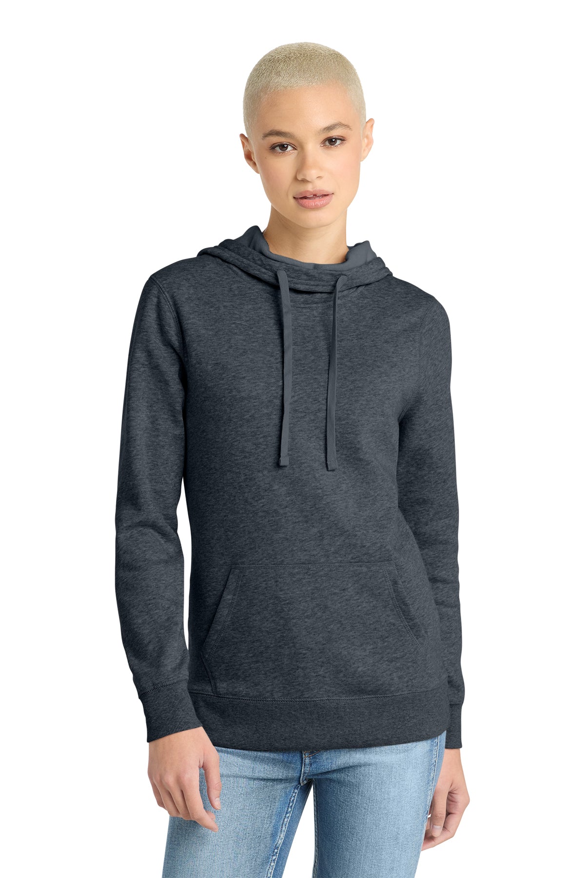 District Women's Lightweight Fleece Hoodie, Soft Year-Round Cowl Hood