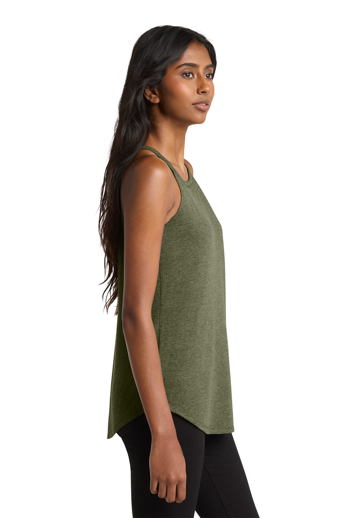 District Women's Perfect Tri Rocker Tank Soft Tri-Blend Racerback Tank