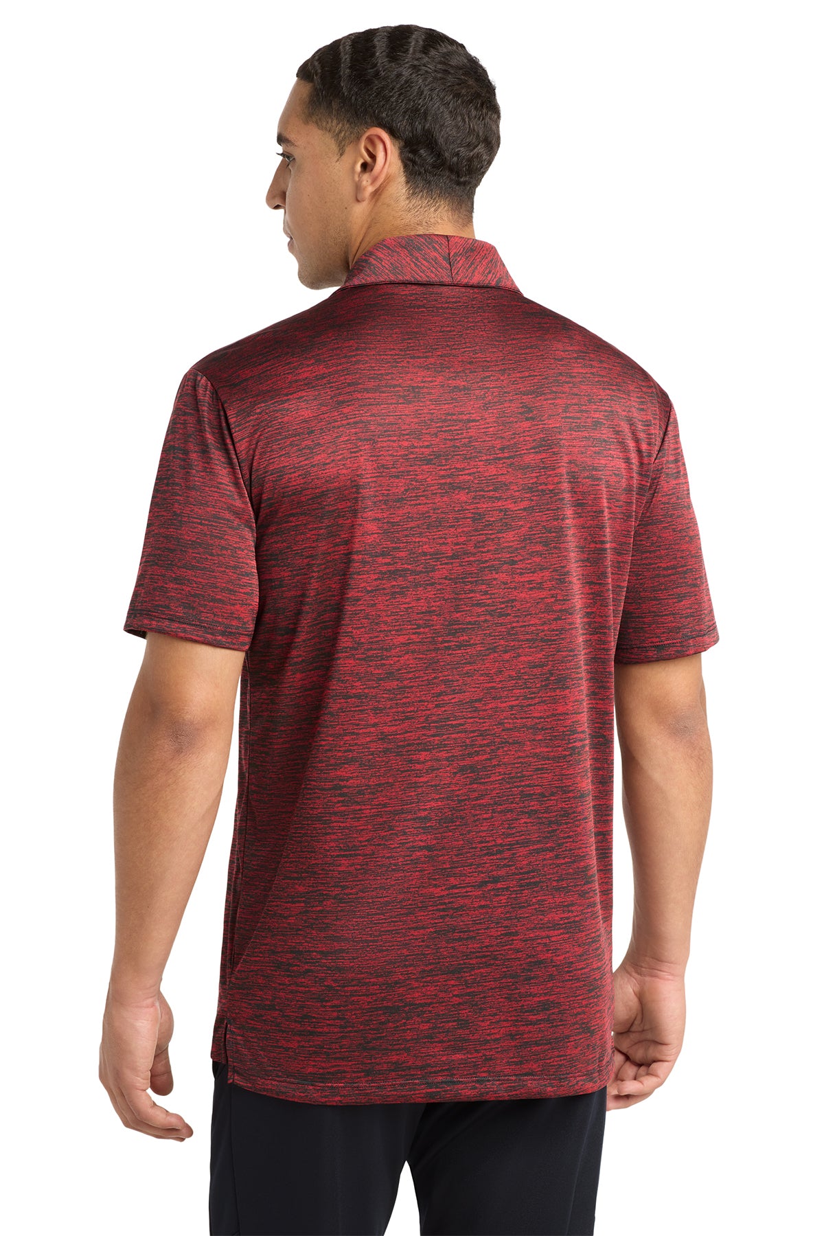 Sport-Tek Men's PosiCharge Electric Heather Polo Shirt - Moisture-Wicking Performance