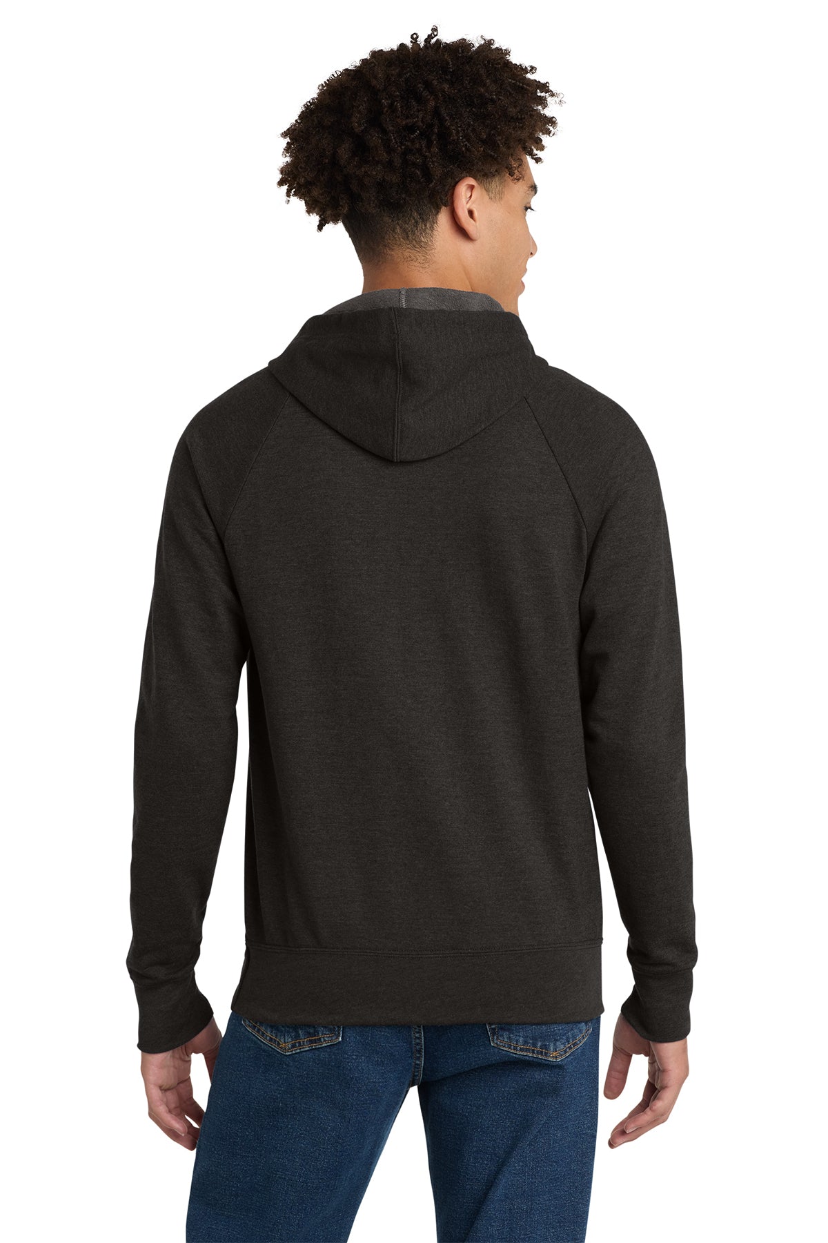 District Perfect Tri French Terry Hoodie Soft Lightweight Unlined Pullover