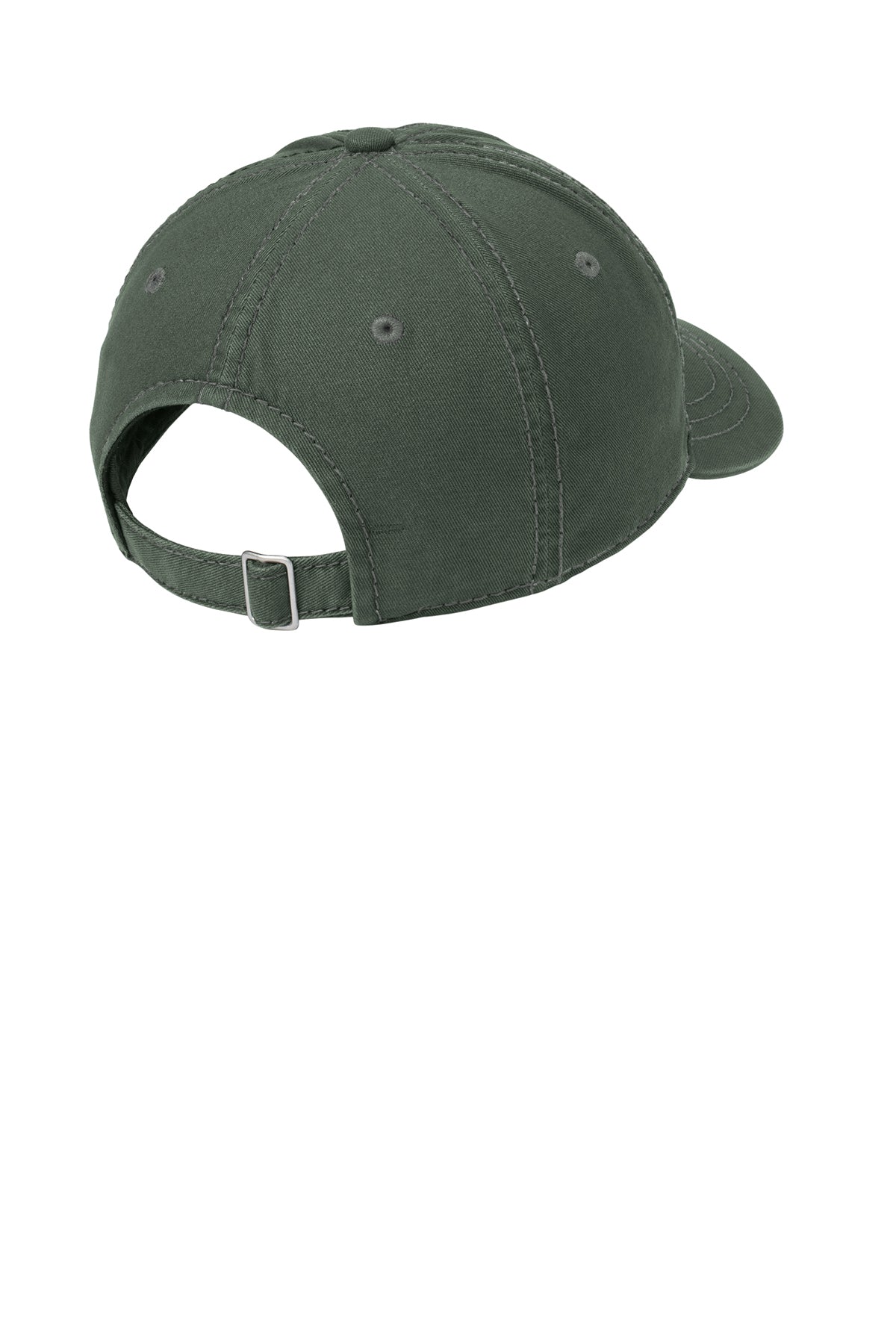 District Thick Stitch Low-Profile Cotton Twill Cap with Metal D-Ring