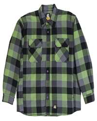 Berne Men's Timber Flannel Shirt Jacket Quilted Lined Button Front