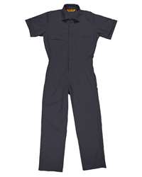 Men's Axle Short Sleeve Work Coverall - Durable Poplin, Two-Way Zipper