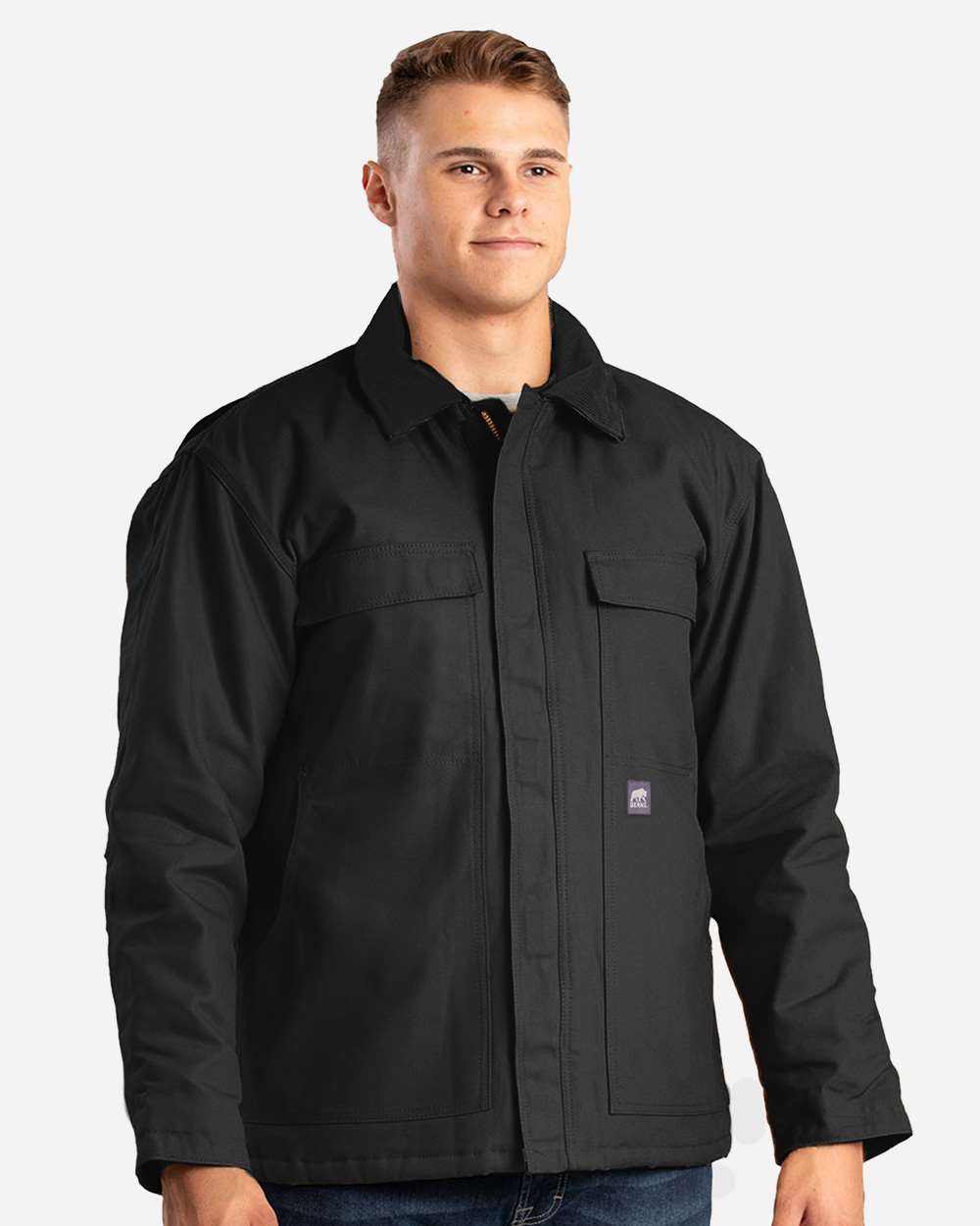 Men's Tall Heritage Cotton Duck Chore Jacket Heavy-Quilted Lined