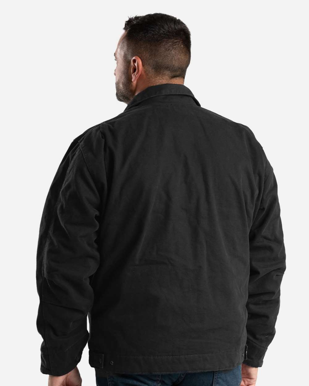 Berne Men's Highland Washed Cotton Duck Fleece-Lined Work Jacket