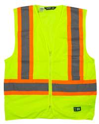 Men's Hi-Vis Class 3 Hooded Soft Shell Water-Resistant Safety Jacket