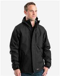 Berne Men's Coastline Waterproof Storm Jacket Heavy Quilted Lined Hood