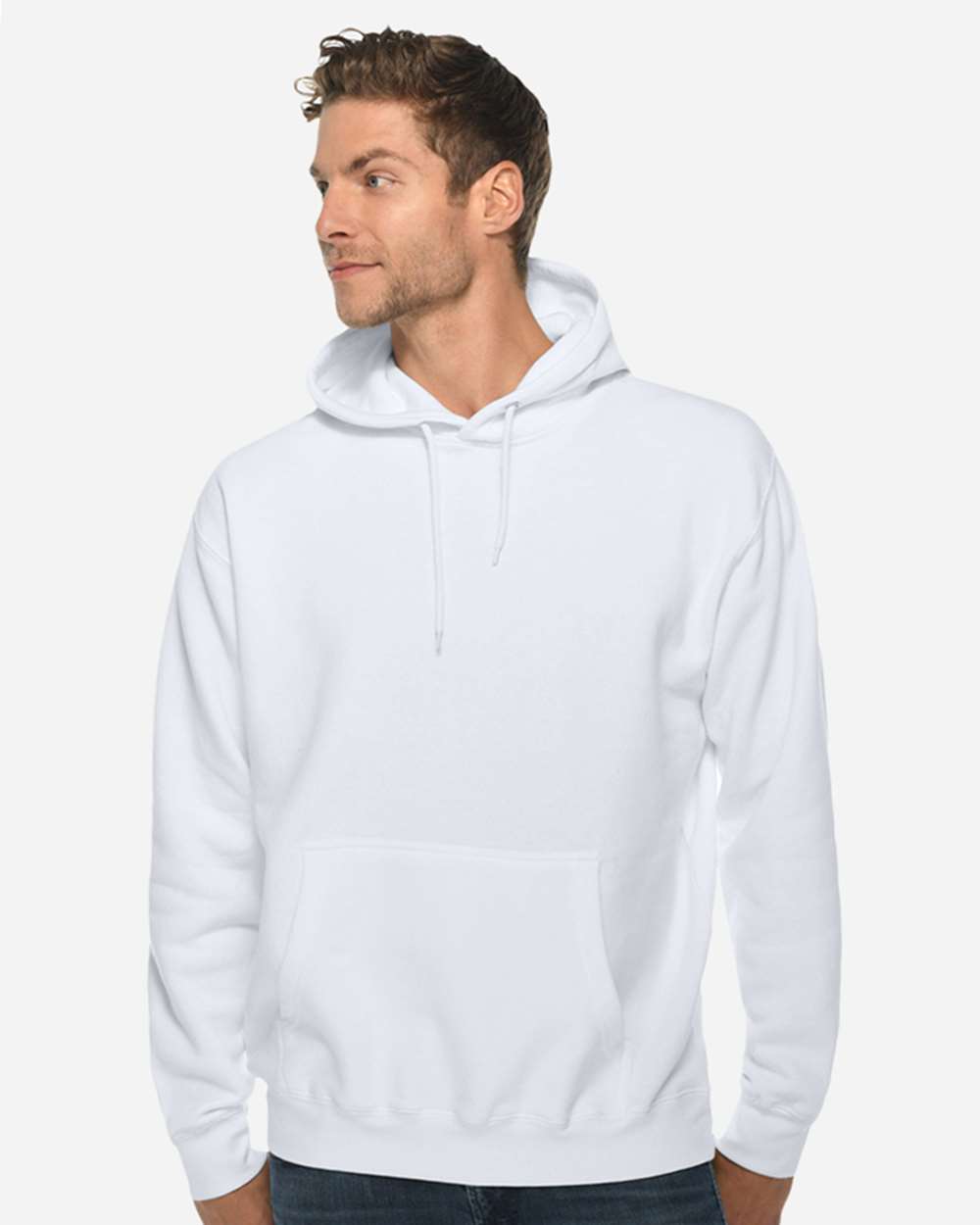 Lane Seven Unisex Premium Pullover Hooded Sweatshirt 80/10/10 Recycled Fleece