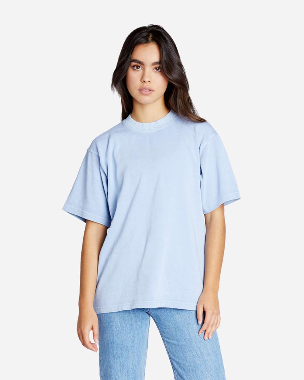 Lane Seven Urban Heavyweight Pigment-Dyed Oversized Boxy Cotton T-Shirt