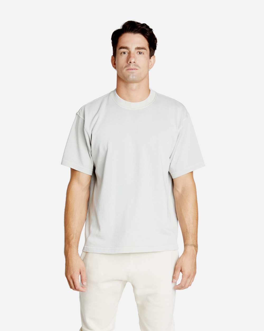 Lane Seven Urban Heavyweight Pigment-Dyed Oversized Boxy Cotton T-Shirt