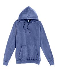 Lane Seven Vintage Raglan Hooded Sweatshirt Unisex Mineral-Washed Cotton