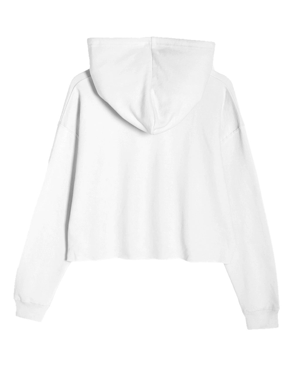 Lane Seven Women's Cropped Fleece Hooded Sweatshirt Sustainable Cotton Blend