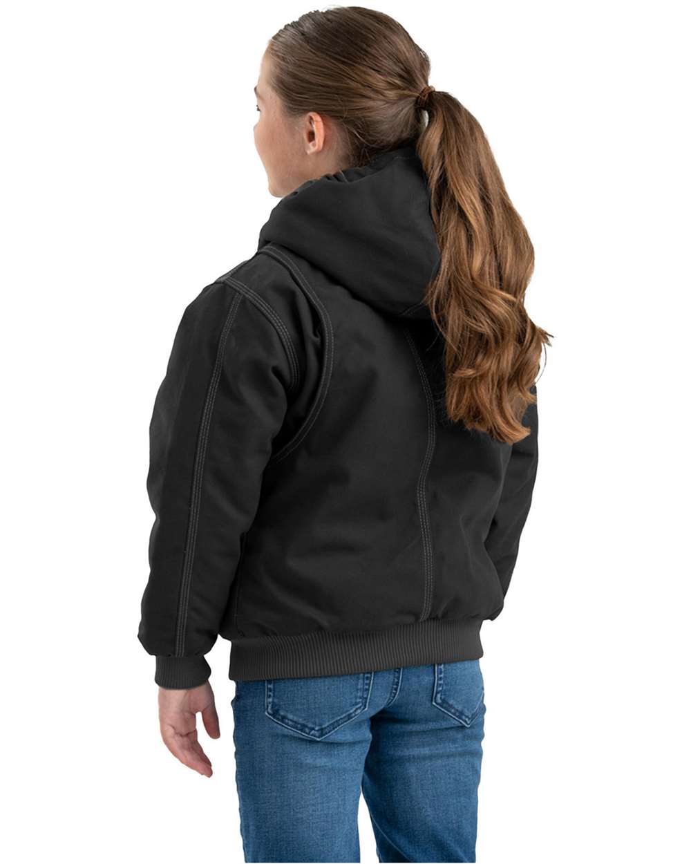 Youth Highland Softstone Duck Hooded Water-Repellent Insulated Cotton Jacket