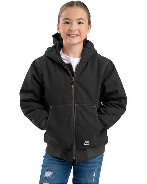 Youth Highland Softstone Duck Hooded Water-Repellent Insulated Cotton Jacket