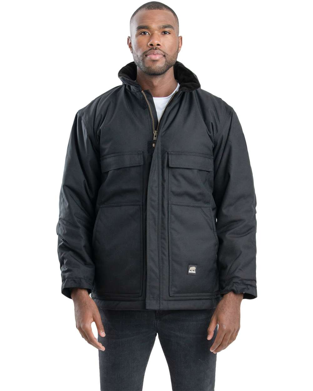 Berne Men's Icecap Insulated Waterproof Chore Coat with Hood