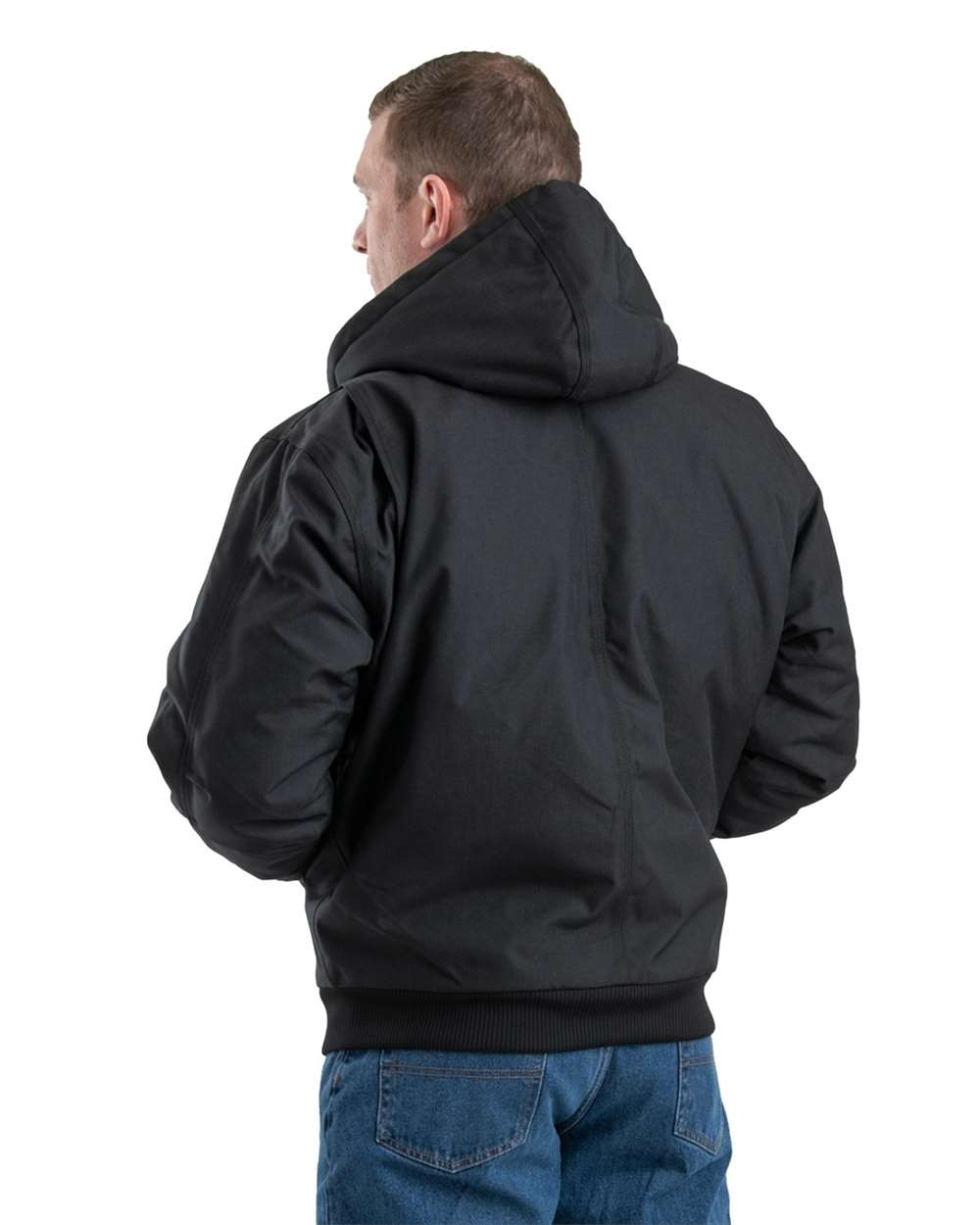 Berne Men's Icecap Insulated Waterproof Hooded 1000-Denier Nylon Workwear Jacket