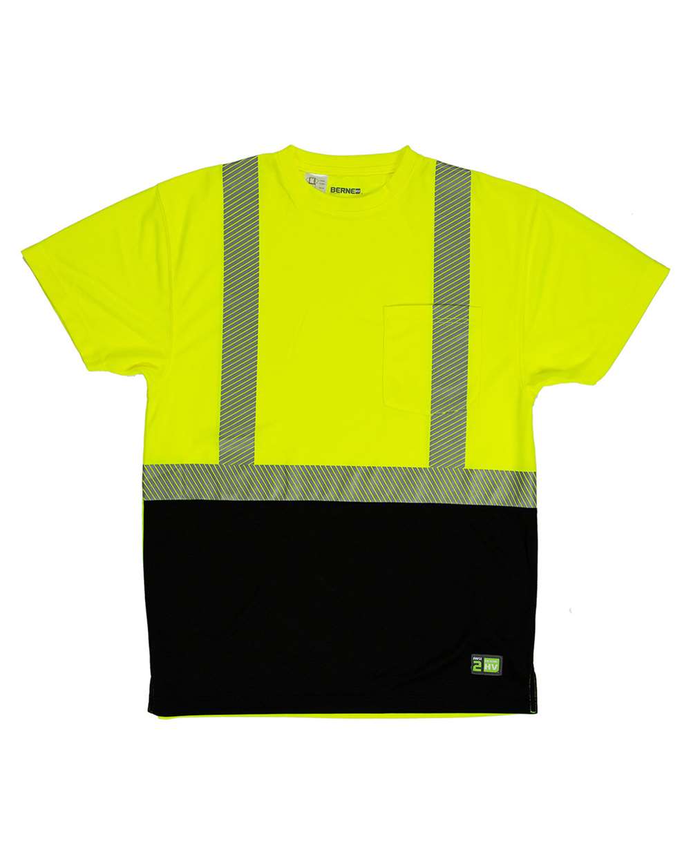 Berne Hi-Vis Class 2 Color-Blocked Pocket Performance T-Shirt