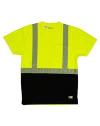 Berne Men's Hi-Vis Class 2 Reflective Mesh Safety Vest