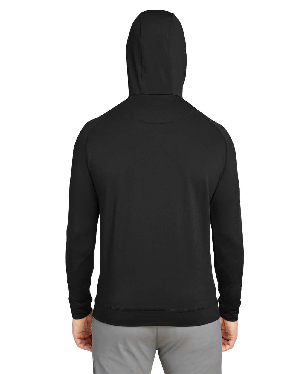 Unisex Vandyke Quarter-Zip Hooded Sweatshirt Lightweight Stretch Performance