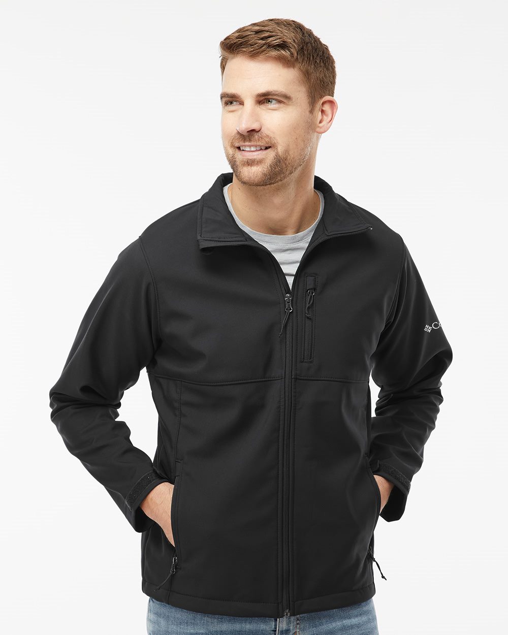 Columbia Men's Ascender Soft Shell Jacket: Wind-Resistant, Stretch Comfort, Zippered Pockets