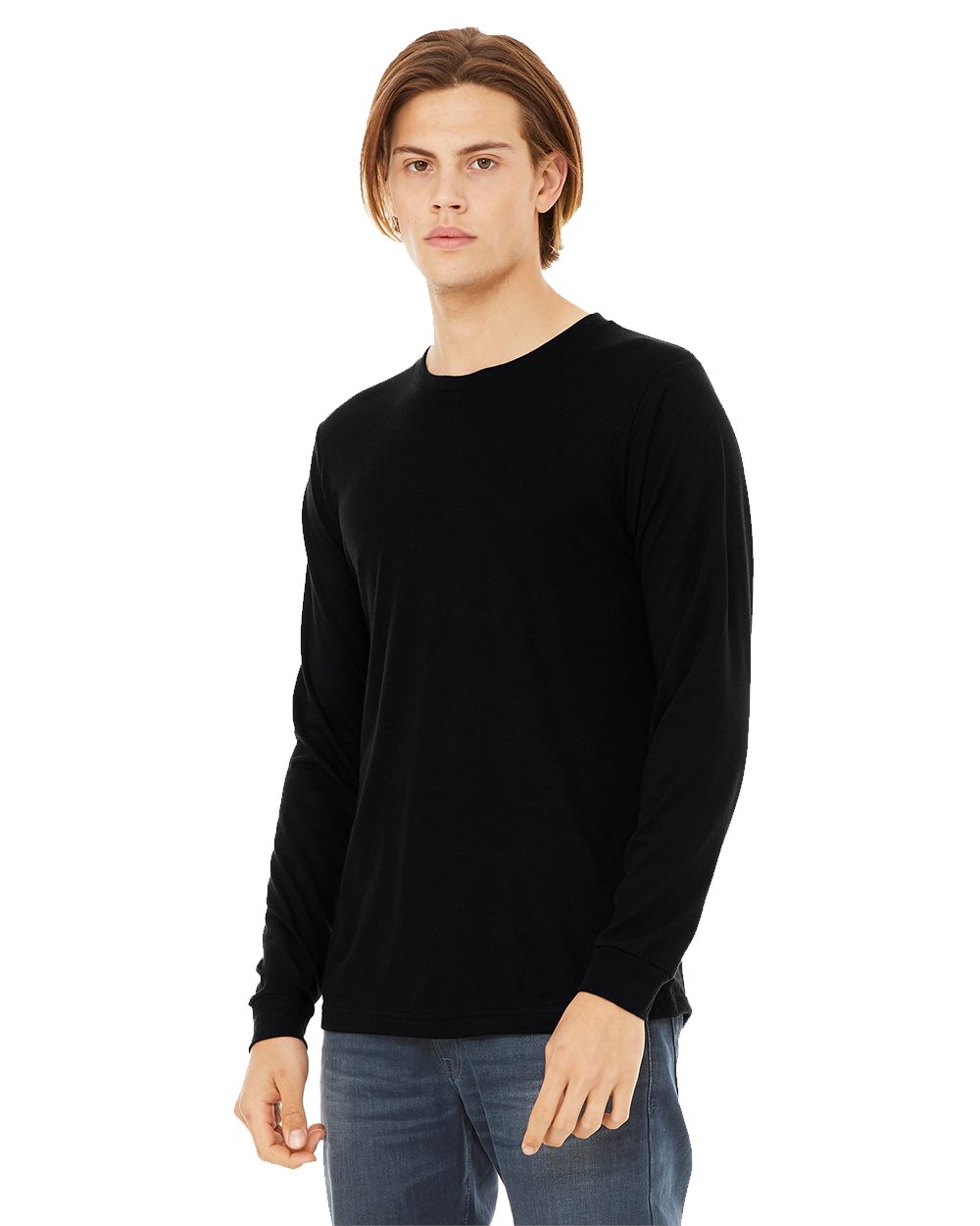 Ultra-Soft Unisex Jersey Long Sleeve Tee for Everyday Comfort Style