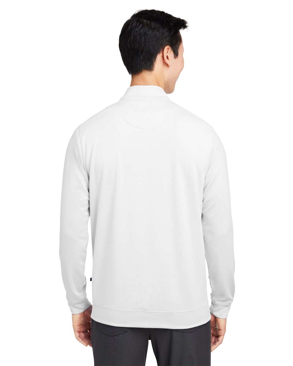 Men's McKinnon Heathered Quarter-Zip Pullover with Hidden Zipper Collar