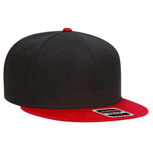 OTTO Snap 6-Panel Pro Profile Structured Snapback Hat Flat Bill