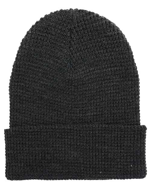 Premium Waffle Cuffed Beanie by YP Classics 2501KC