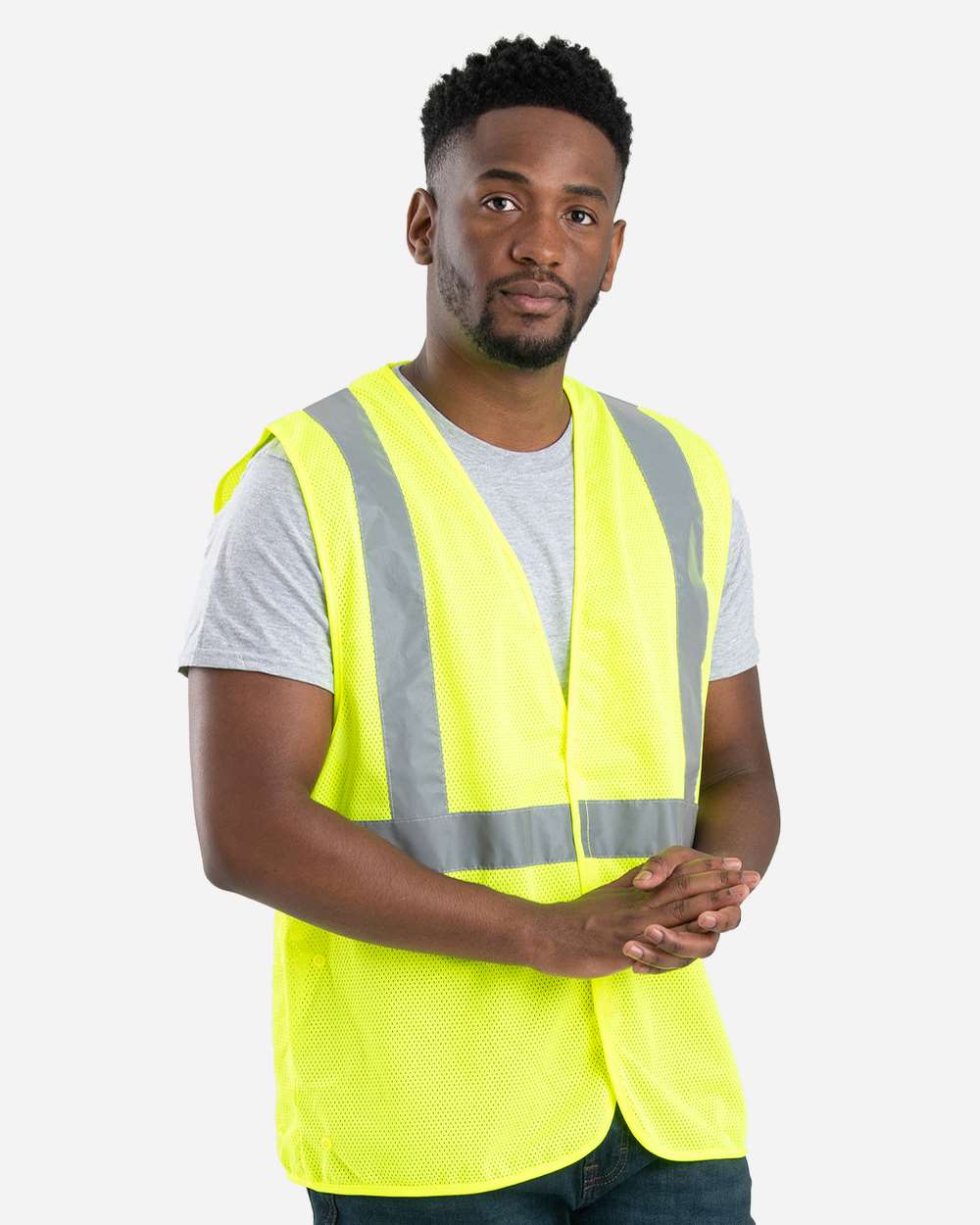 Berne Hi-Vis Class 2 Economy Safety Vest with Reflective Tape