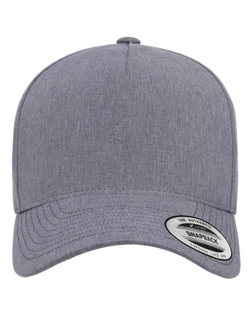 YP Classics Five-Panel Snapback Cap with Perforated Breathable Design