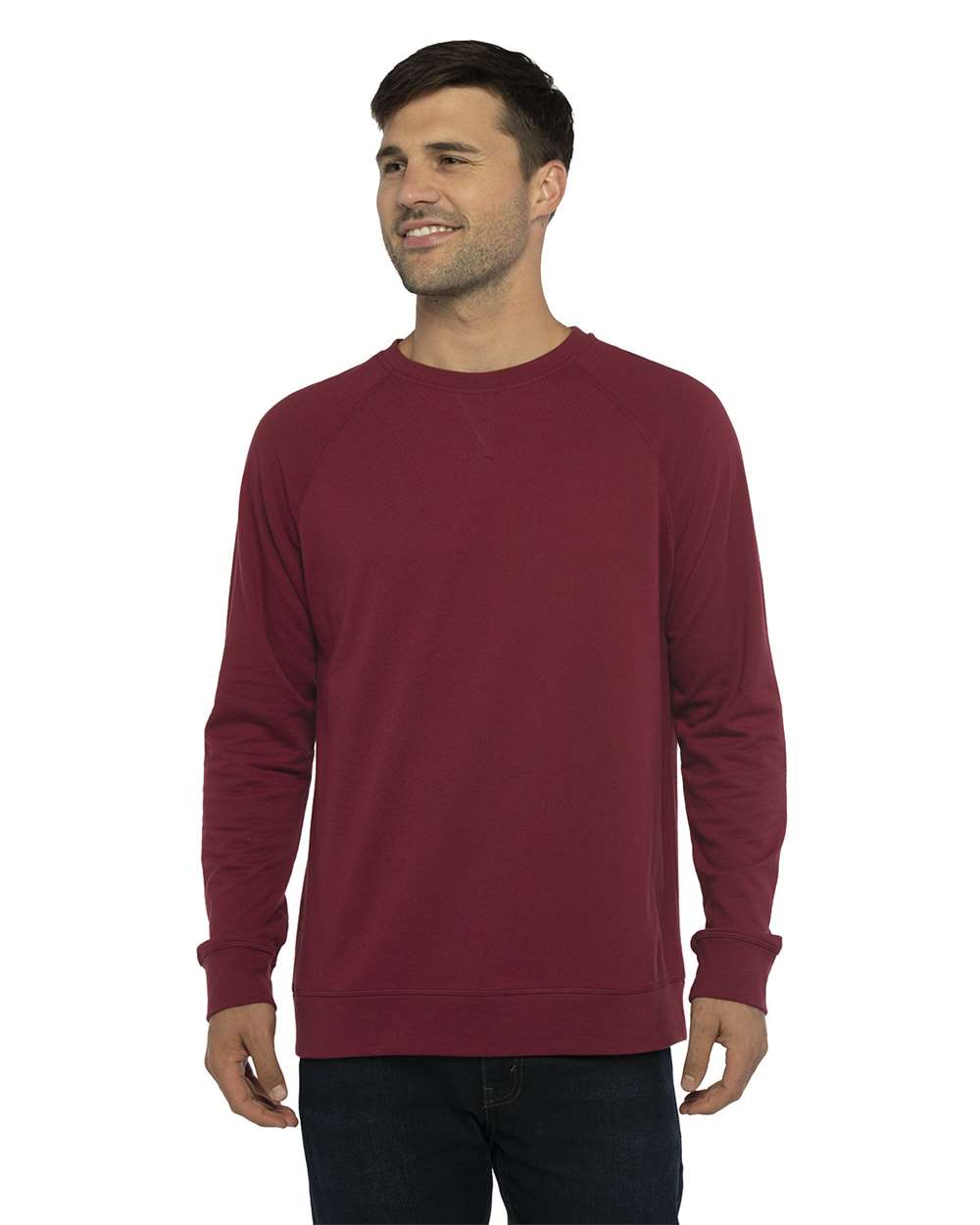 Next Level Unisex Laguna Soft Fleece Raglan Crewneck Sweatshirt for Comfort