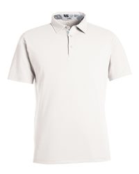 Swannies Men's James H Heathered Performance Golf Polo Shirt