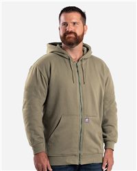Men's Heritage Thermal-Lined Full-Zip Hooded Sweatshirt with Oversized Pockets