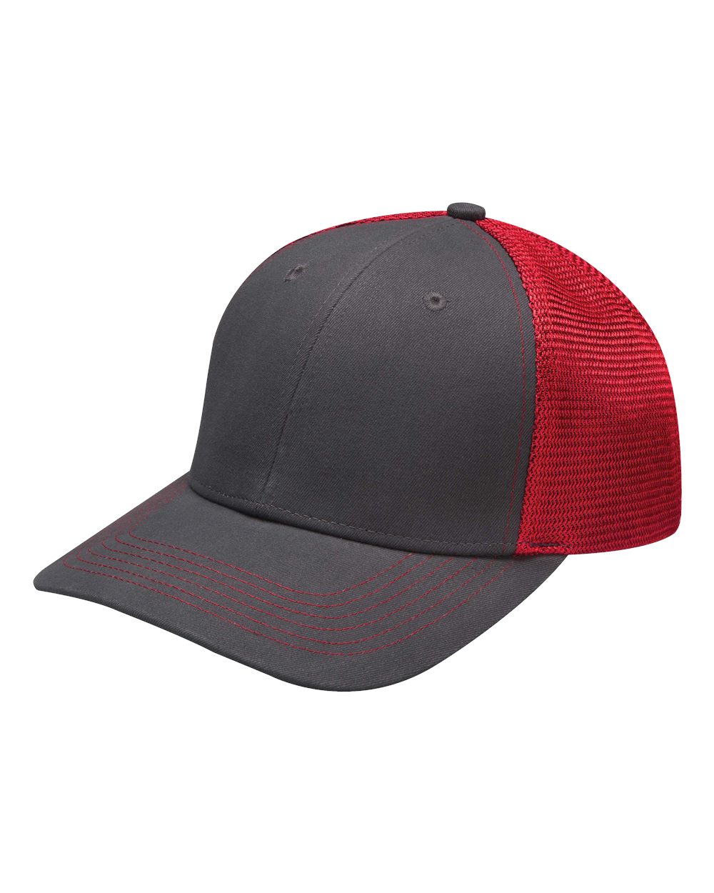 Prodigy Structured Six-Panel Snapback Cap with Mesh Back Panels