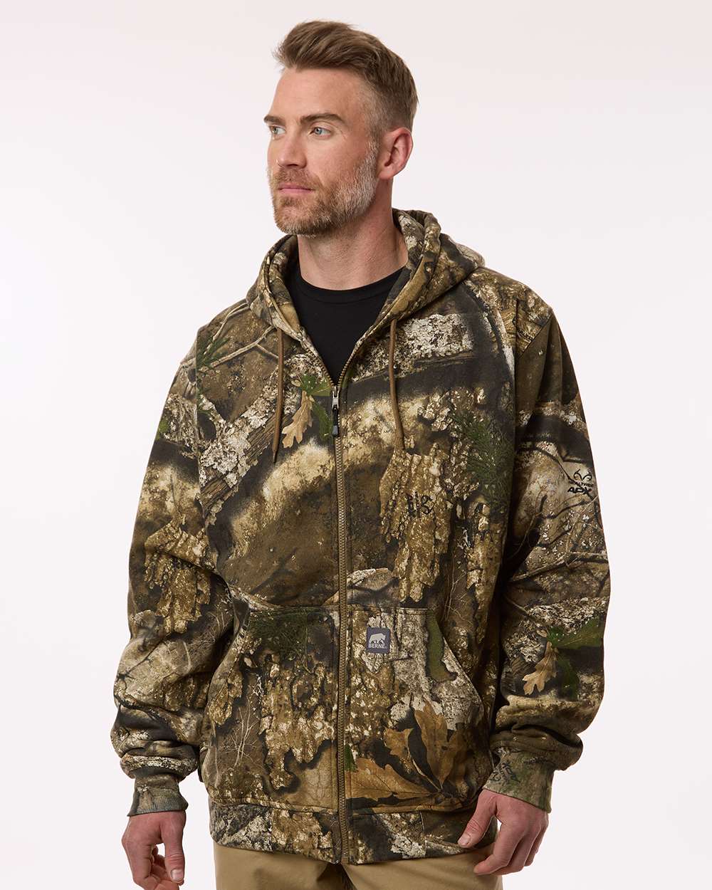 Men's Heritage Thermal-Lined Full-Zip Hooded Sweatshirt with Oversized Pockets