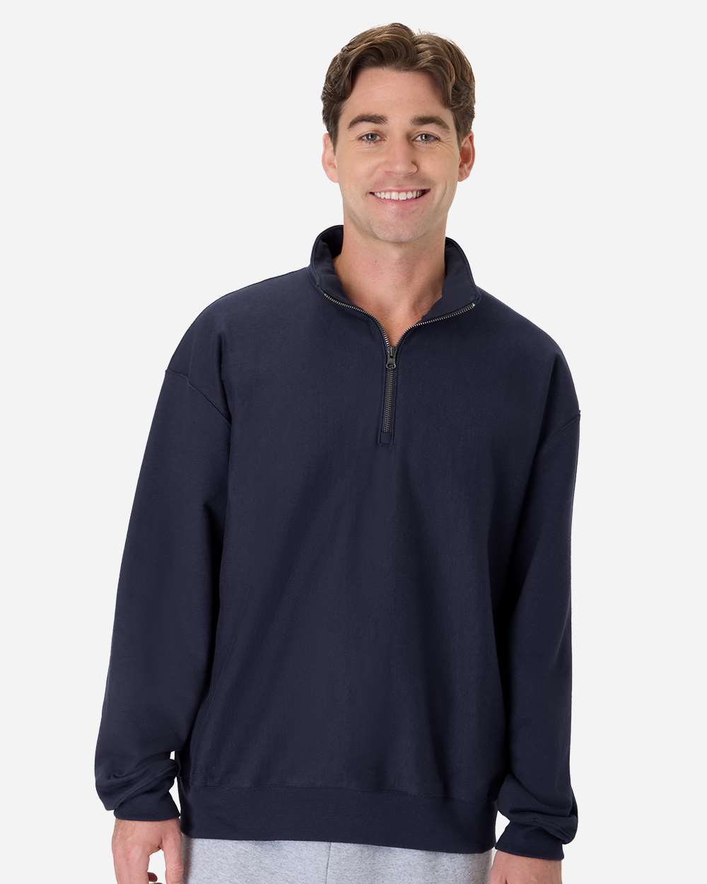 Hanes Men's Beefy Premium Heavyweight Quarter-Zip Sweatshirt Warm Fleece