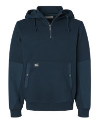 Berne Men's Heritage Zip Pocket Hooded Sweatshirt Heavy Fleece