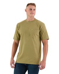 Berne Men's Heavyweight Cotton Pocket T-Shirt — Relaxed Durable Fit