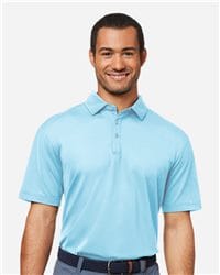 Swannies Men's James H Heathered Performance Golf Polo Shirt