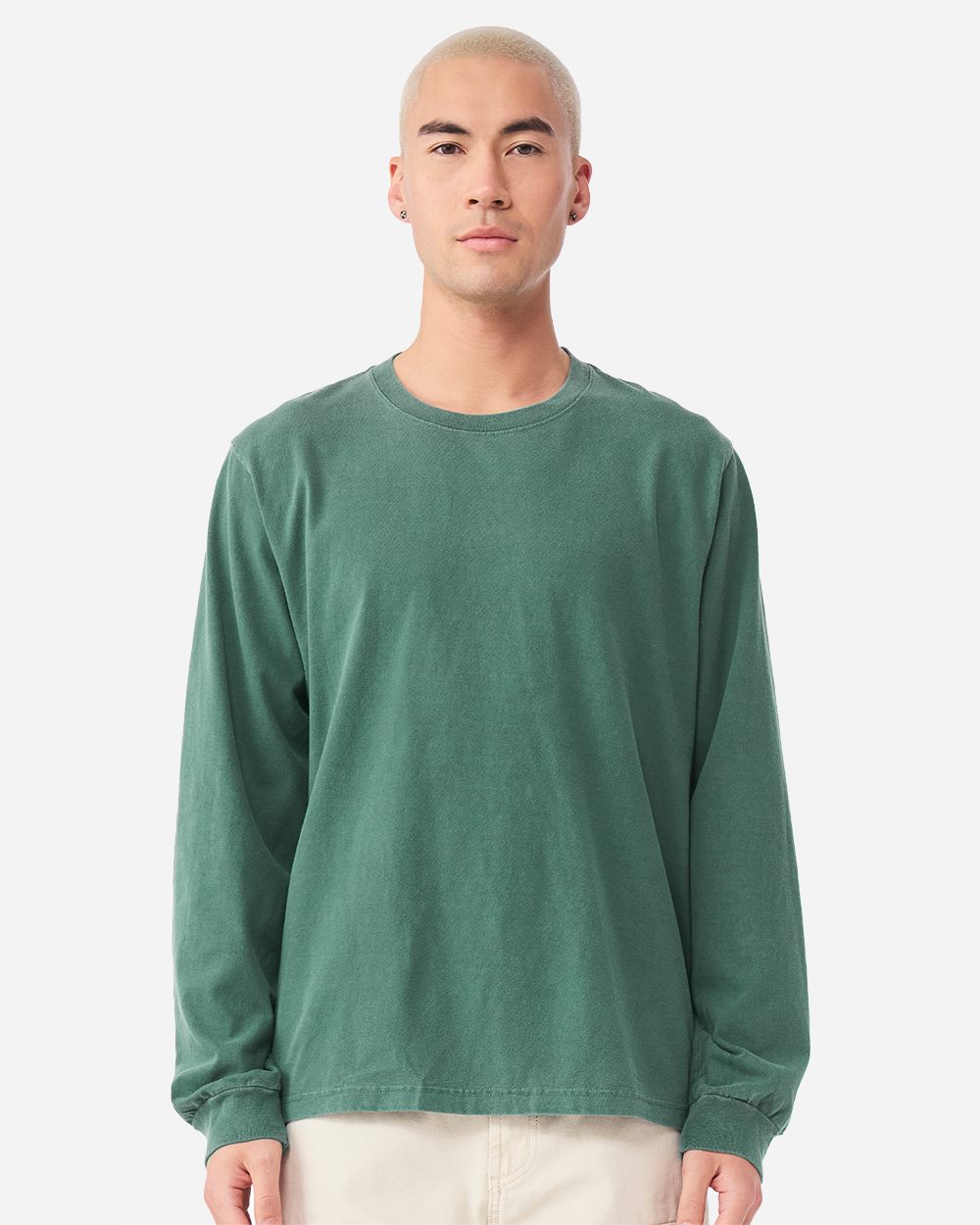 Soft Garment-Dyed Unisex Long Sleeve Tee: Premium Ring-Spun Cotton, Relaxed Fit