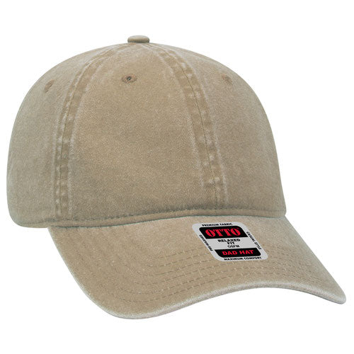 OTTO 6-Panel Low-Profile Dad Hat Unstructured Garment-Washed Cotton