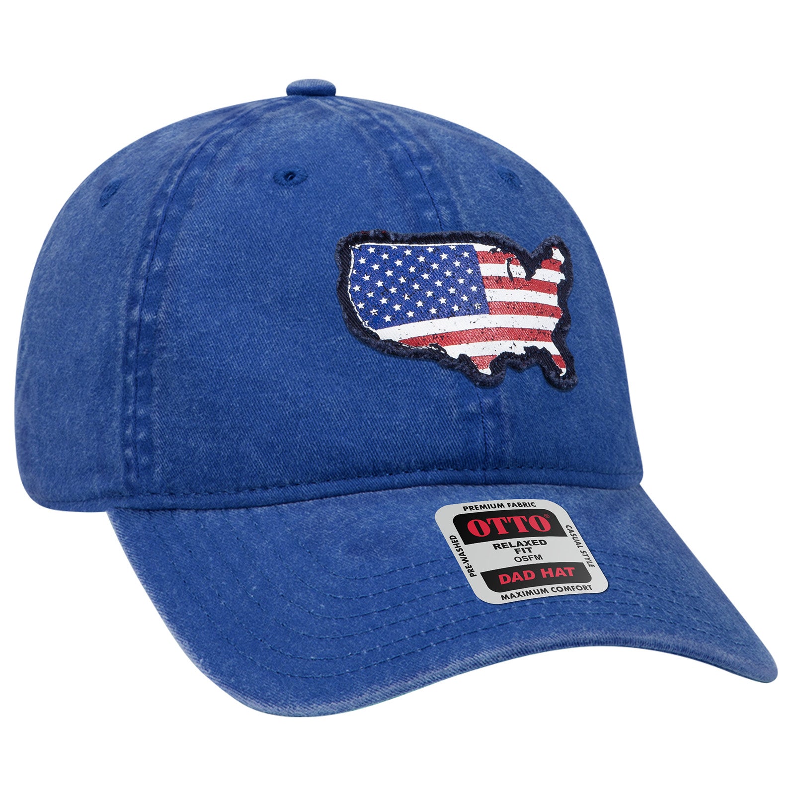 OTTO 6-Panel Low-Profile Dad Hat Unstructured Garment-Washed Cotton