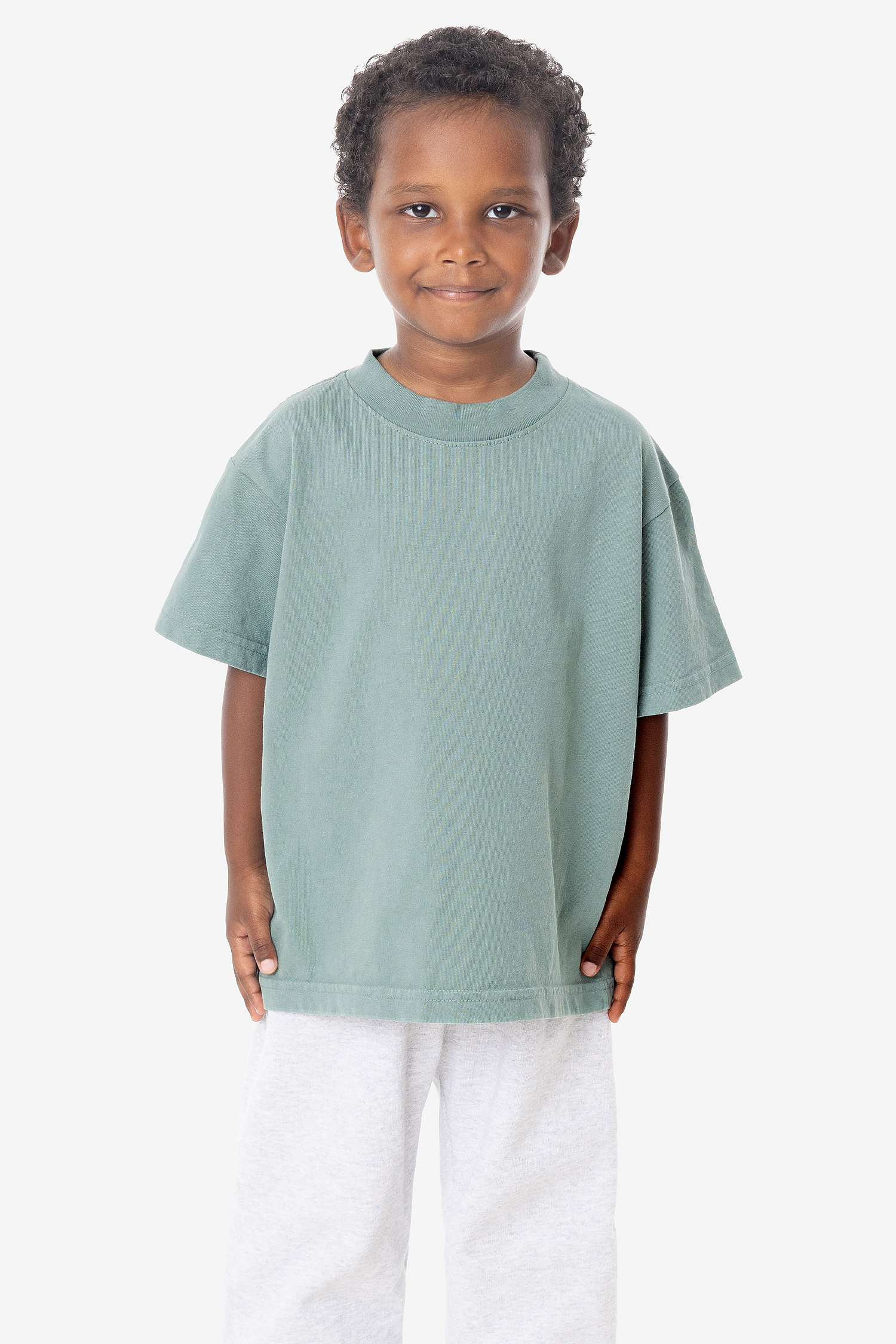 Kids Unisex Garment Dyed Short Sleeve Cotton T-Shirt - Comfortable Durable Playwear