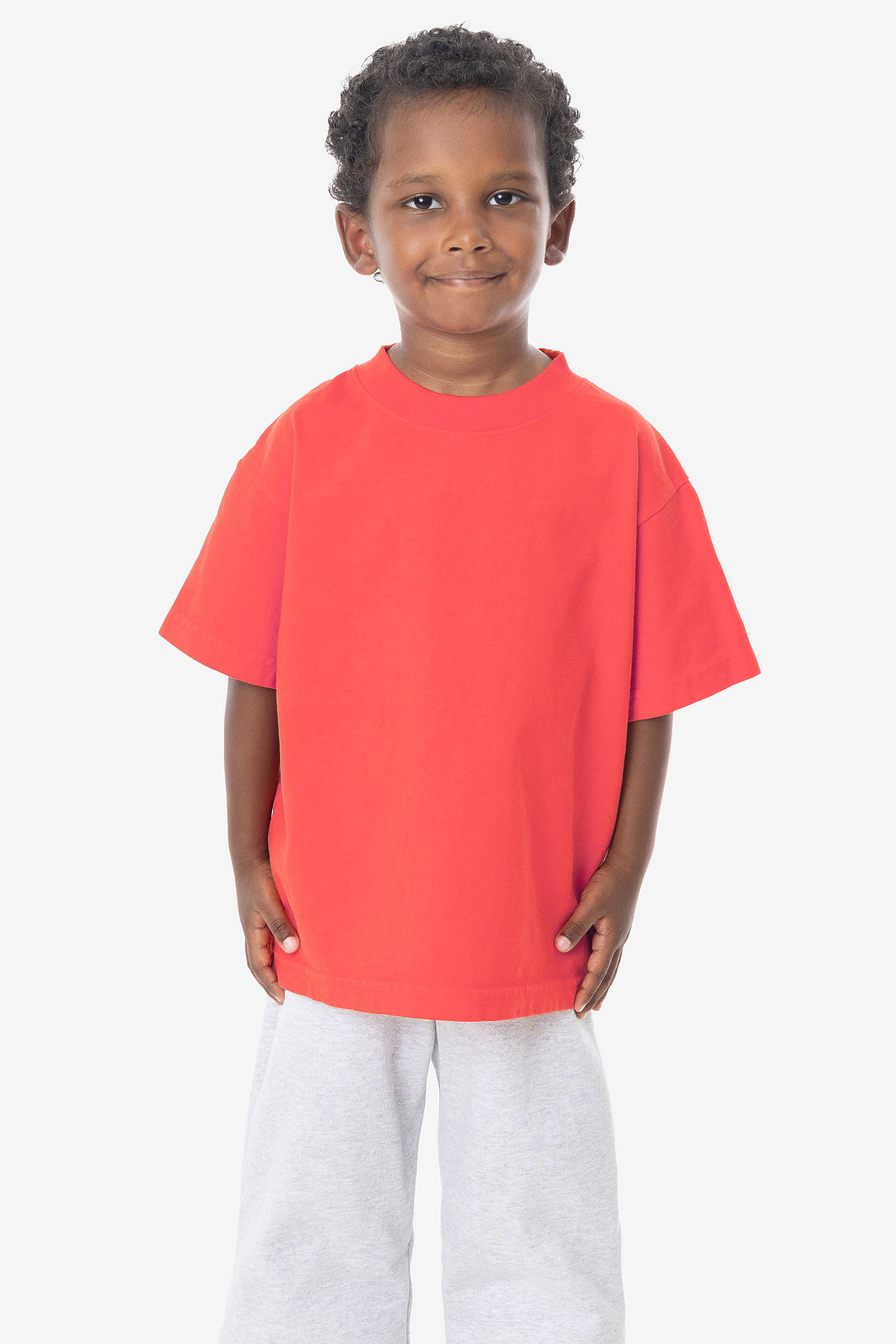 Kids Unisex Garment Dyed Short Sleeve Cotton T-Shirt - Comfortable Durable Playwear