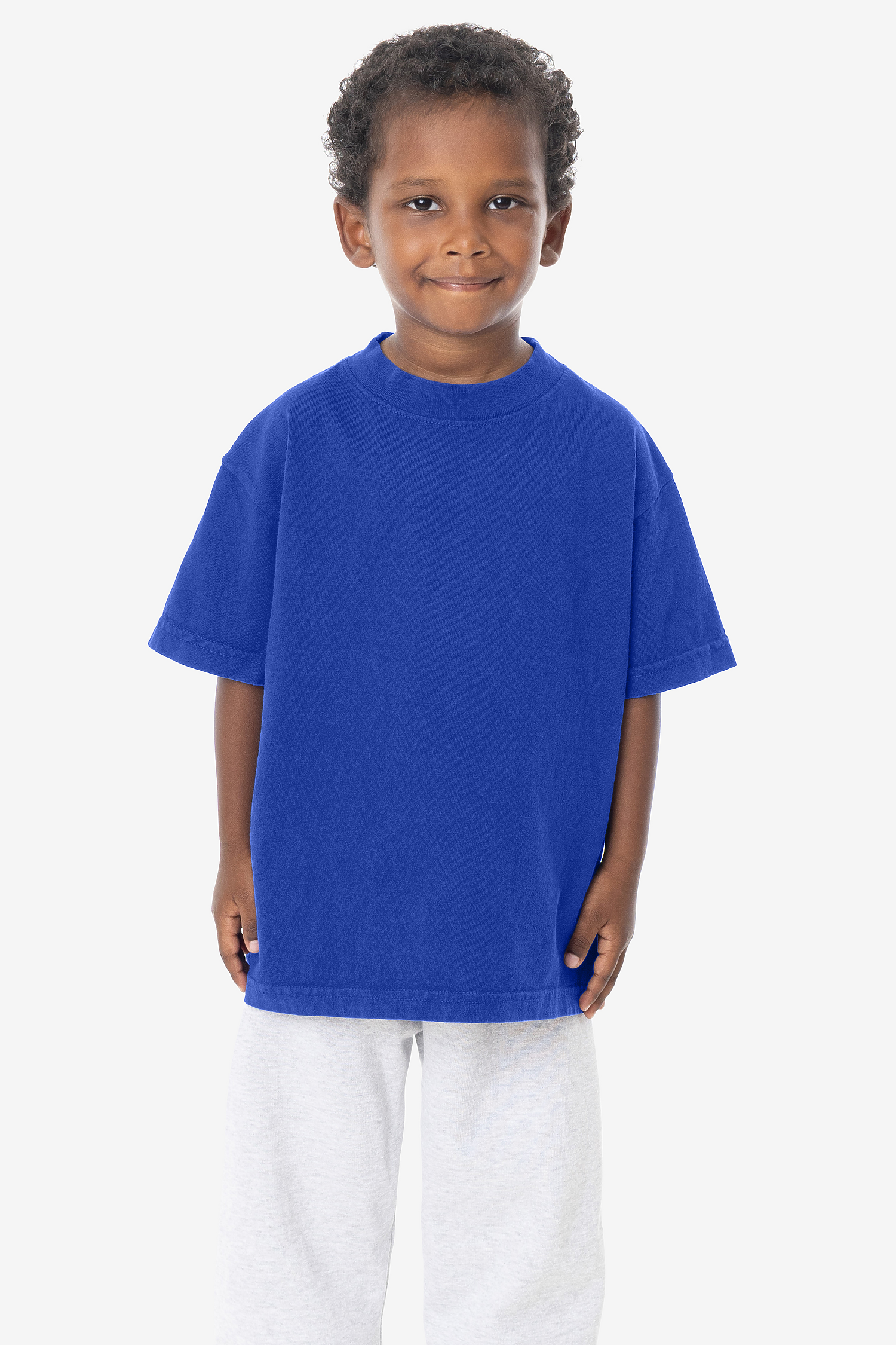 Kids Unisex Garment Dyed Short Sleeve Cotton T-Shirt - Comfortable Durable Playwear