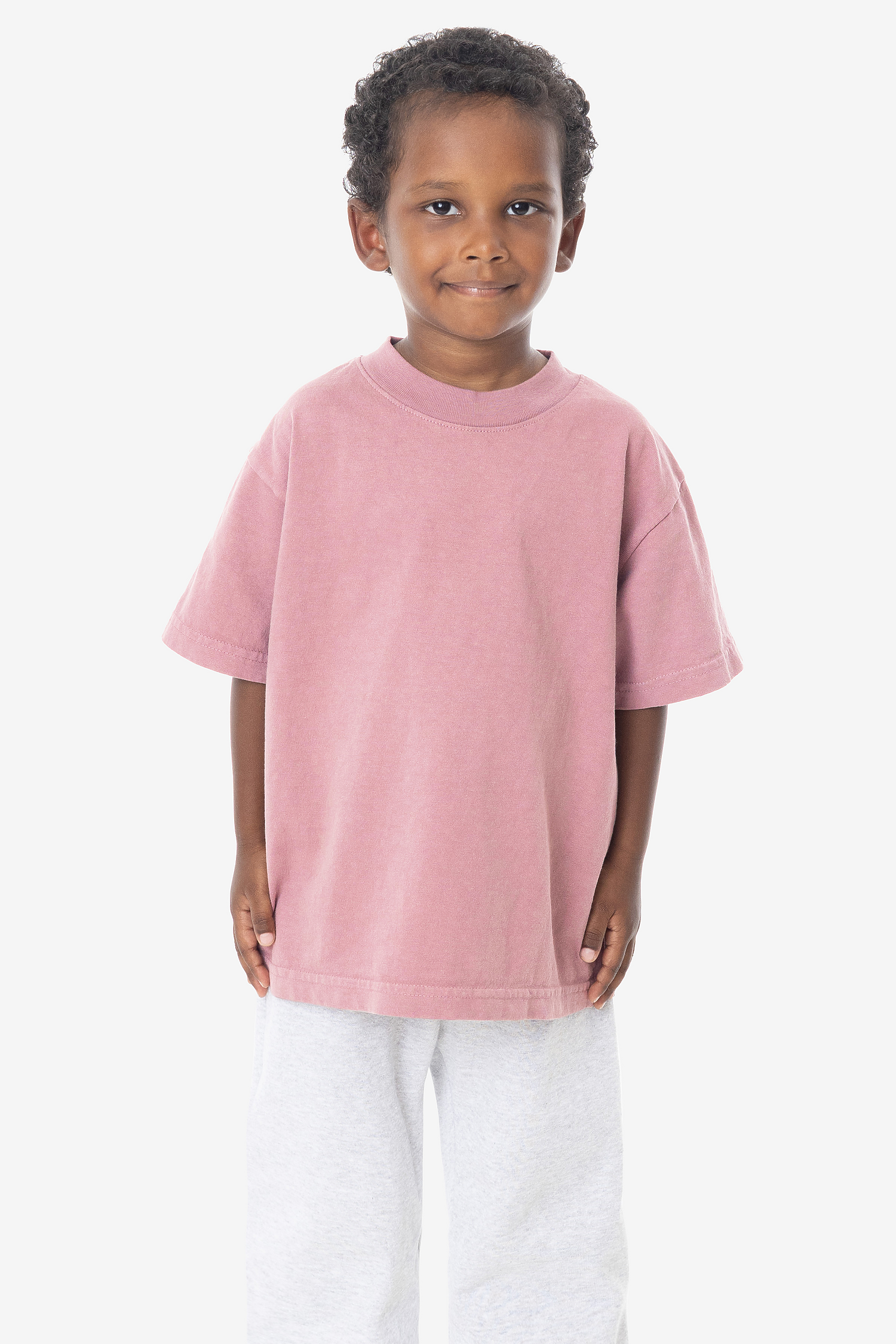 Kids Unisex Garment Dyed Short Sleeve Cotton T-Shirt - Comfortable Durable Playwear