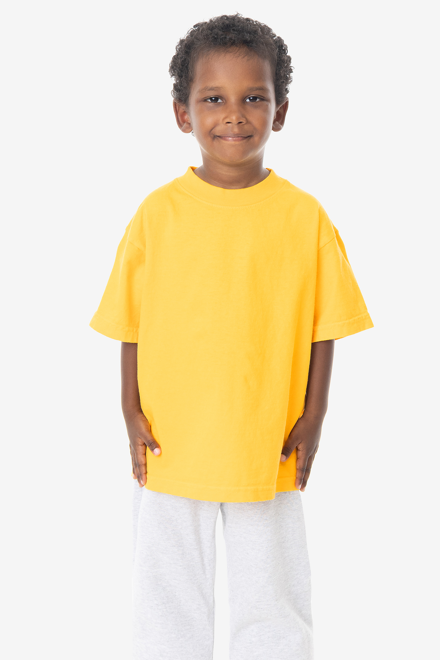 Kids Unisex Garment Dyed Short Sleeve Cotton T-Shirt - Comfortable Durable Playwear