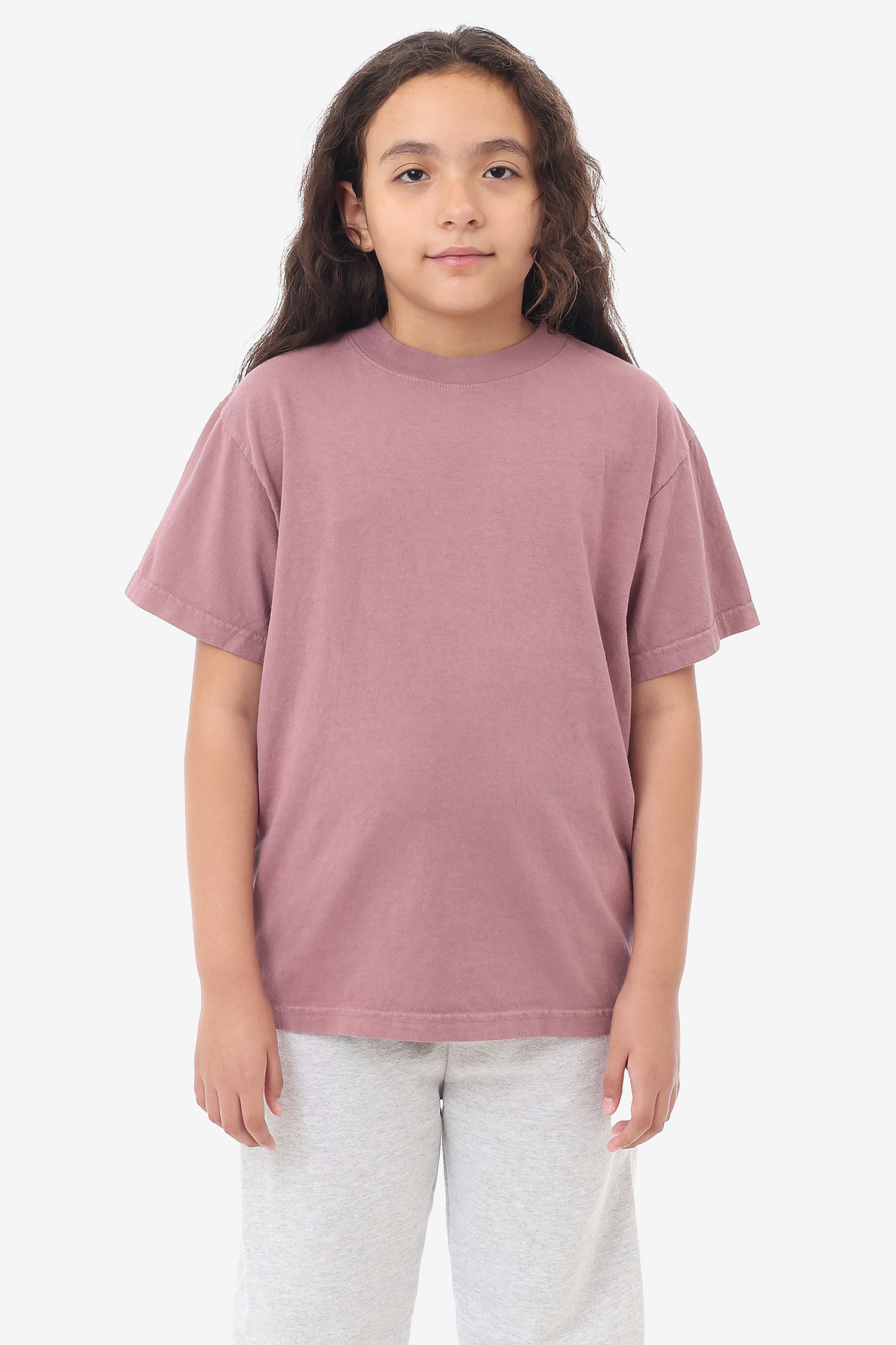 Kids Unisex Garment Dyed Short Sleeve Cotton T-Shirt - Comfortable Durable Playwear