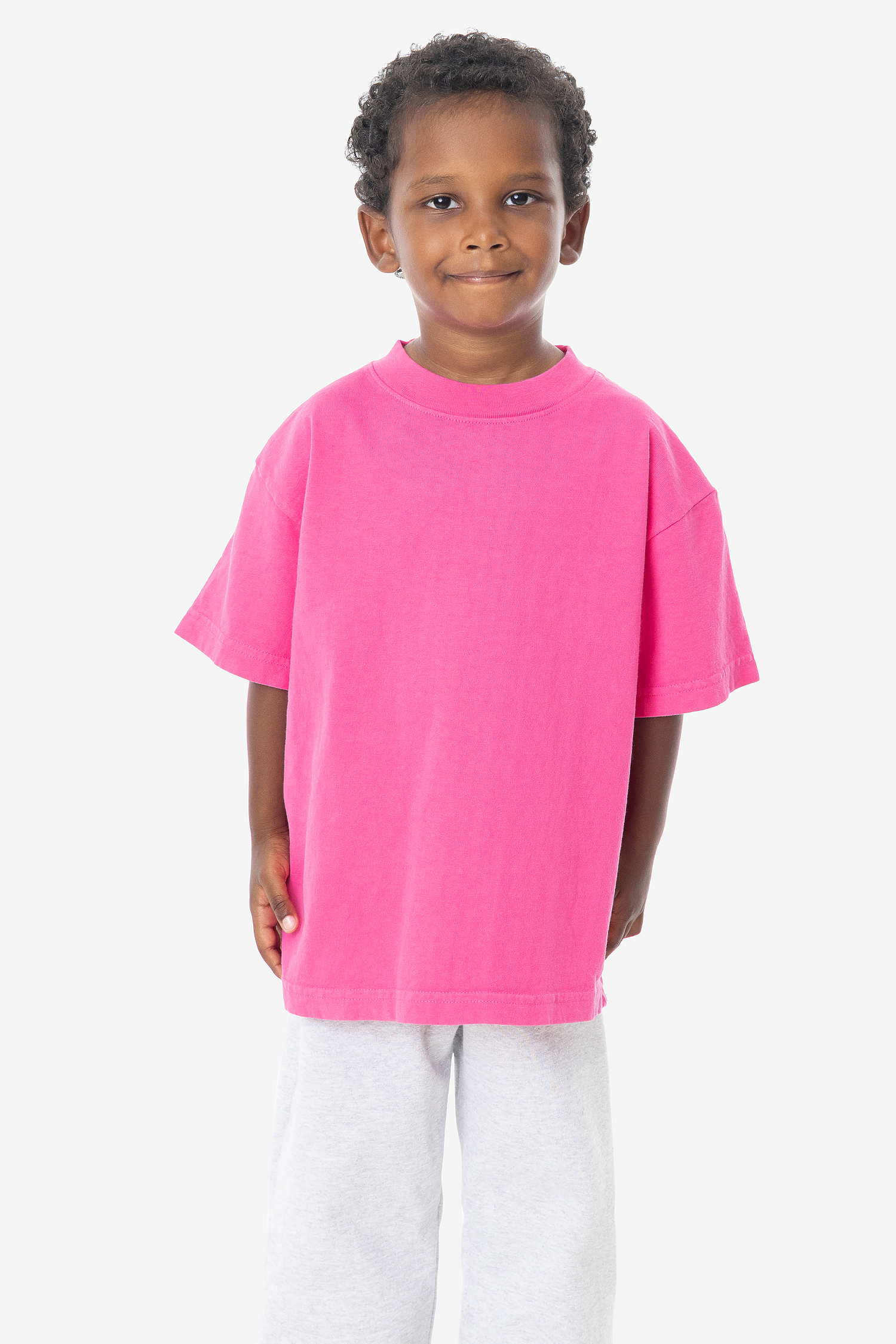 Kids Unisex Garment Dyed Short Sleeve Cotton T-Shirt - Comfortable Durable Playwear