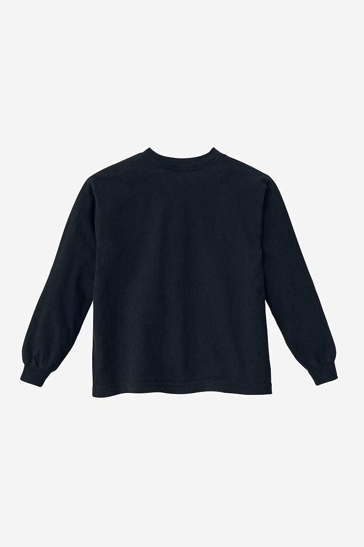 Premium Kids' Unisex Garment Dye Long Sleeve Cotton Tee – Shrink-Free Comfort